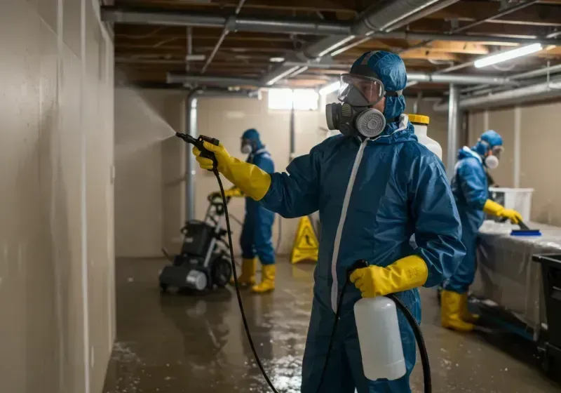 Basement Sanitization and Antimicrobial Treatment process in Mount Olive, NC